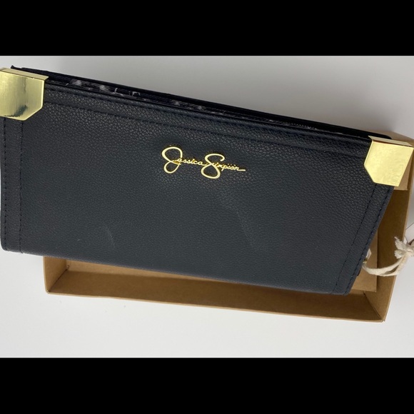 Jessica Simpson Frankie Wallet, Black - Picture 2 of 11
